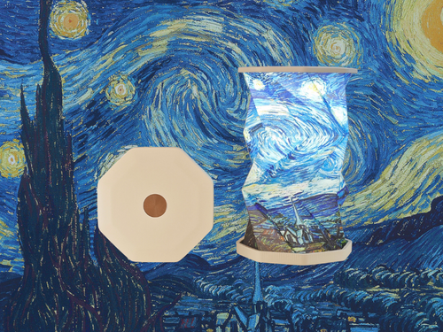 Đèn led trang trí in tác phẩm Van Gogh 