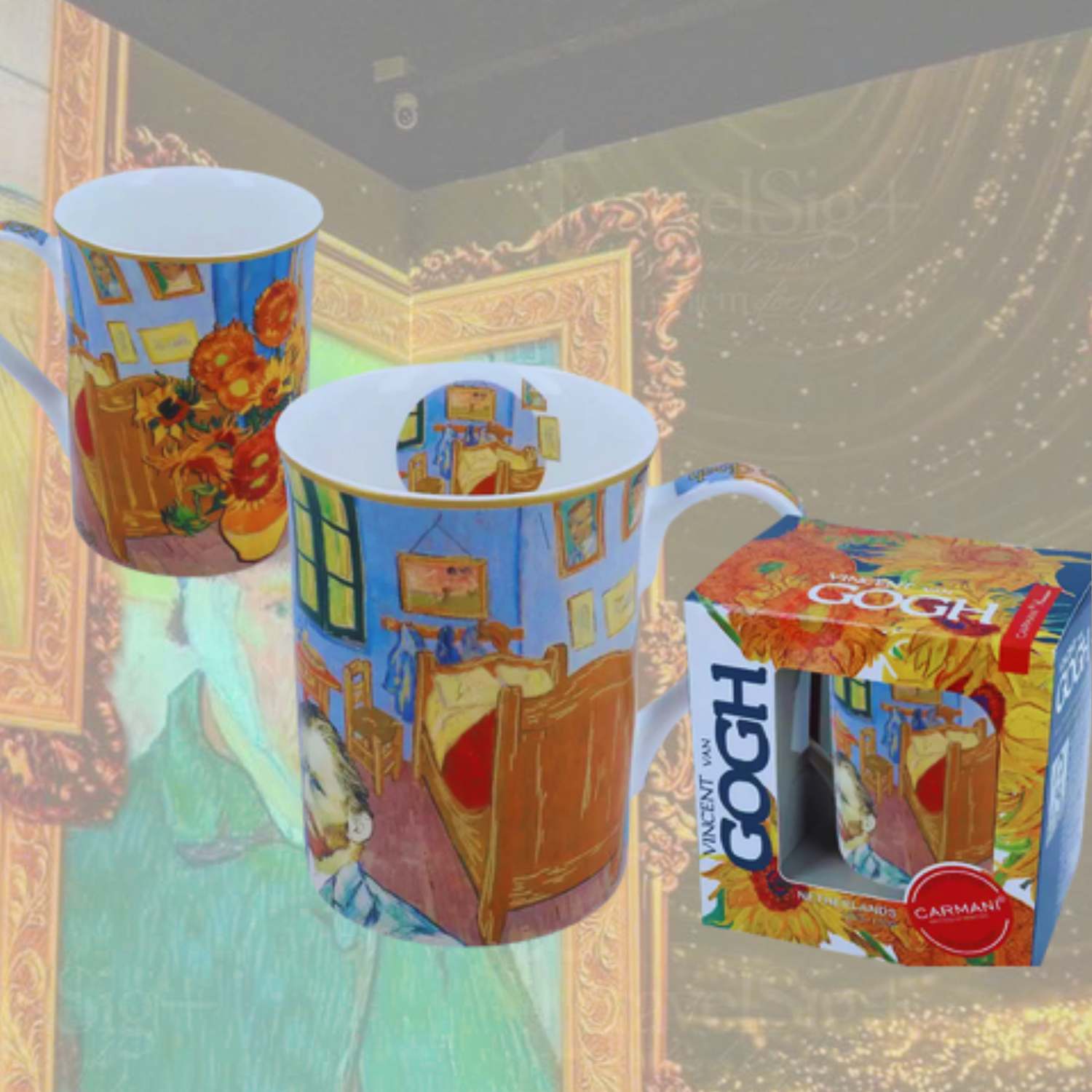 Ly sứ Carmani in hình tác phẩm Van Gogh 